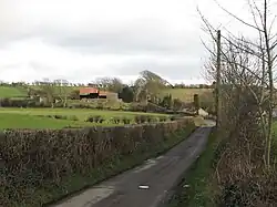 Glen Road climbing towards the summit ridge of Ballydargan Hill (2012)