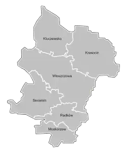 Division into gminas