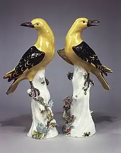 Pair of golden orioles, 1740–1741