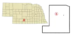 Location of Elwood, Nebraska