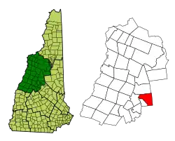Location in Grafton County, New Hampshire