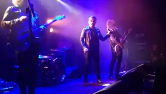Grave Pleasures performing in 2018