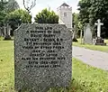 Grave of Revd David H. Bryant-Bevan in the churchyard