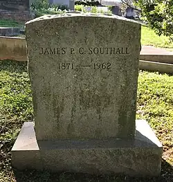 A gravestone.