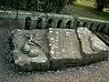 Gravestone of Katharine and Sarah Losh at St Mary's church, Wreay