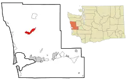 Location of Humptulips, Washington