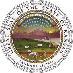 Official seal of Kansas