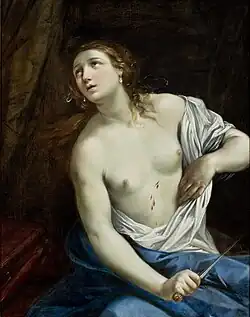 Guido Reni (1575–1642). The Suicide of Lucretia, 1625–1640.
