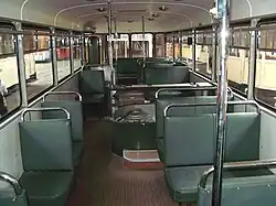 Interior of the Gyrobus G3 (front)