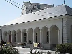 West side of the south entrance.