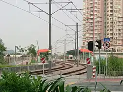 Tin Sau stop, Vianni Cove estate is in the background right