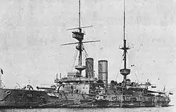 HMS Irresistible (1898), drifted and sank in the Bay of Morto.
