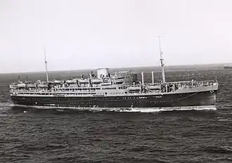 HMT Dunera in 1940