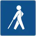 C31 Blind pedestrian zone