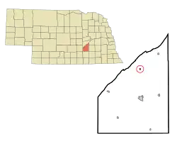 Location of Marquette, Nebraska