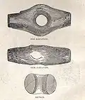 Perforated hammer head of stone