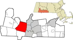 Location in Hampden County in Massachusetts