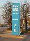 Harlem Transit Center Sign, November 2007