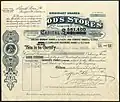 Share of the Harrod's Stores Ltd., issued 7 August 1903