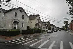 A typical street scene in Parkville