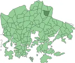 Location in Helsinki