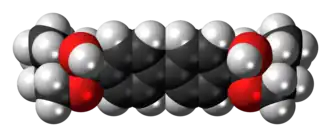 Space-filling model of the hemicholinium-3 cation