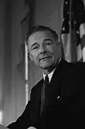 Ambassador and former 1960 GOP vice presidential nominee Henry Cabot Lodge Jr. of Massachusetts