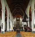 Internal view of Holy Cross Church in Heusden