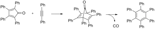 Hexaphenylbenzene synthesis