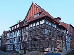 The Wernersches House (1606) is a half-timbered house with wood carvings in its façade.