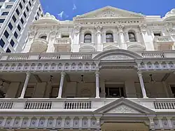 External balconies following restoration