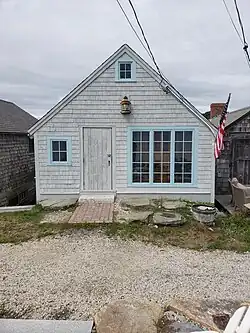 An historic fish house located in Little Boar's Head Historic District