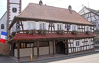 The town hall in Hoffen