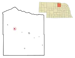 Location of Atkinson, Nebraska