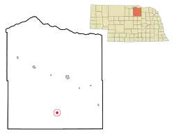 Location of Chambers, Nebraska