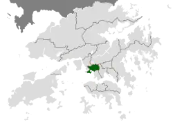Location of Sham Shui Po within Hong Kong