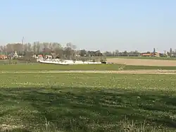 View of Hooge from the south, with Hooge Crater Cemetery clearly visible