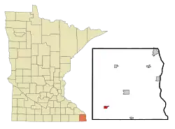 Location of Spring Grove, Minnesota