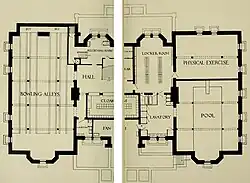 Basement plan, 1896.