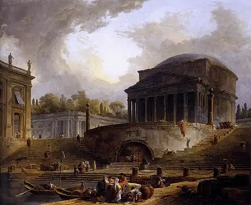 A View of Ripetta (1766), 119 x 145 cm., Beaux-Arts de Paris