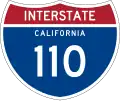 Interstate 110 marker