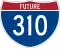 Future Interstate 310 marker