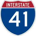 Interstate 41 marker