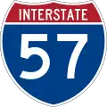 Interstate 57 marker