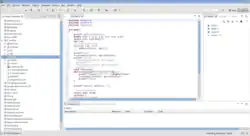 The Eclipse IDE with sample code
