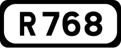 R768 road shield}}