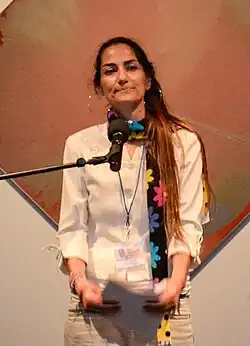 Barakat at the festival of the Neustadt International Prize for Literature 2013