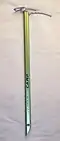 A lightweight CAMP Corsa ice axe purchased in 2007 Length: 70 cm (27+1⁄2 in) Weight: 280 g (9+3⁄4 oz)