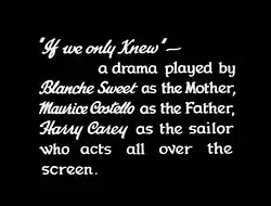 Title card displaying "If We Only Knew" in decorative text