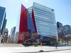 The Ilot Balmoral in Downtown Montreal served a the new NFB headquarters since 2019, in commemoration of the 80th anniversary of the founding.